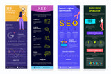 SEO Vertical Infographics Templates