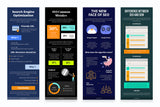 SEO Vertical Infographics Templates