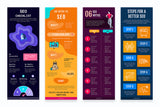 SEO Vertical Infographics Templates
