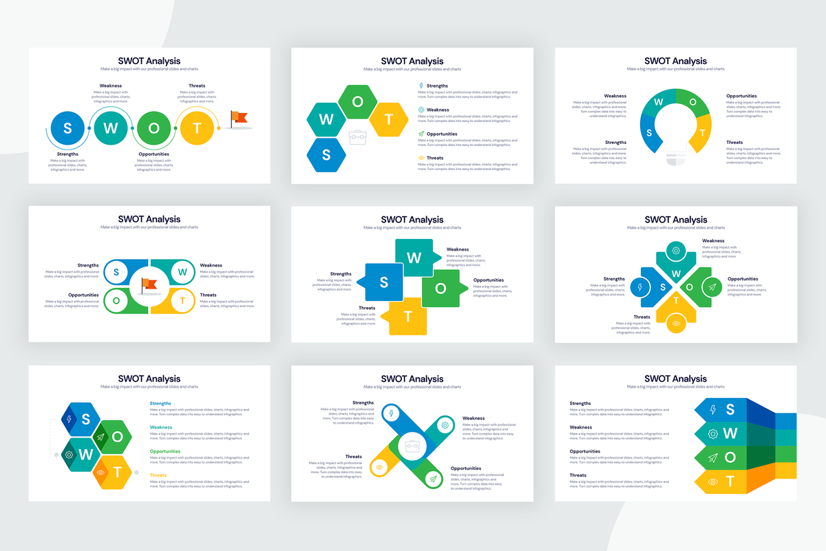 SWOT Analysis Infographic Templates