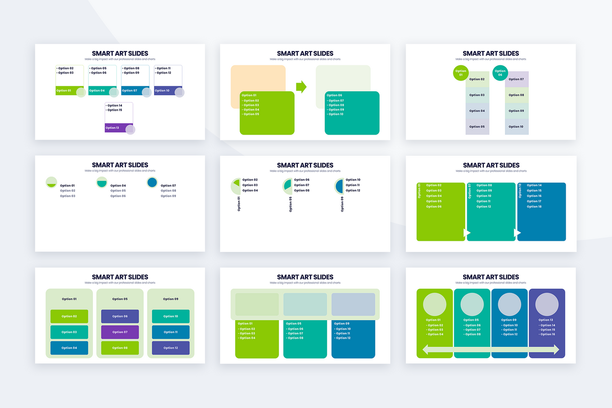 Smart Art Powerpoint Templates