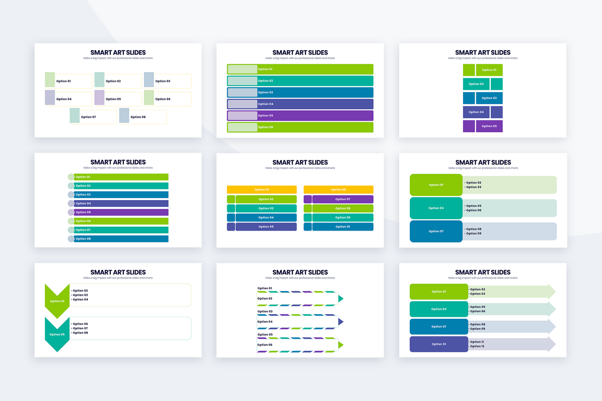 Smart Art Powerpoint Templates