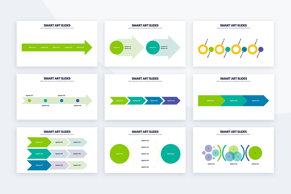 Smart Art Powerpoint Templates