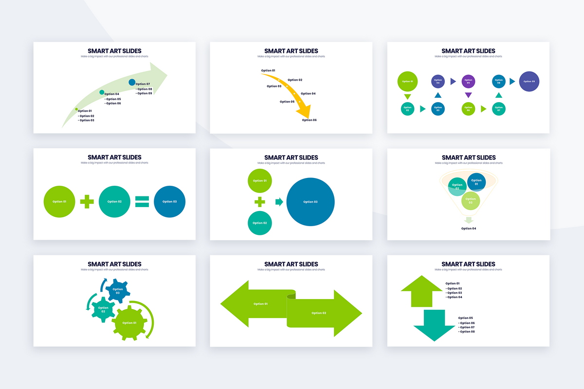 Smart Art Powerpoint Templates