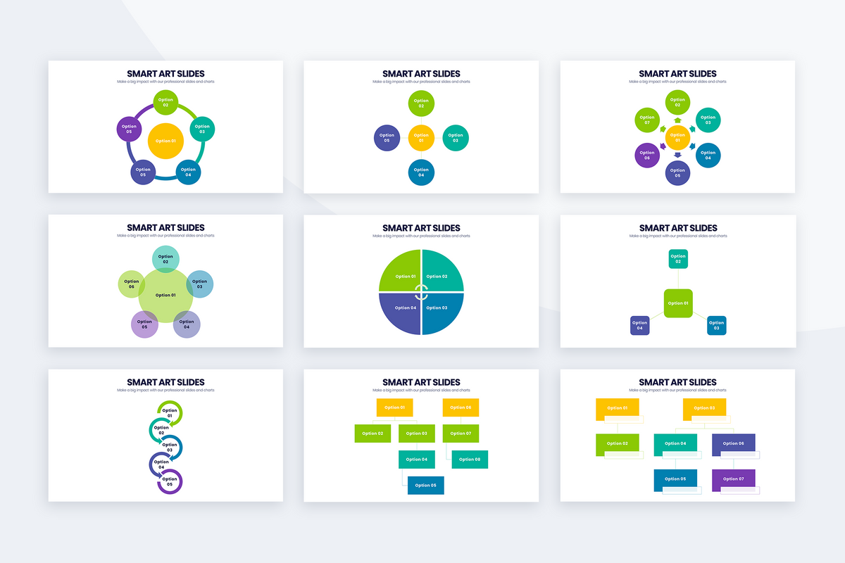 Smart Art Powerpoint Templates