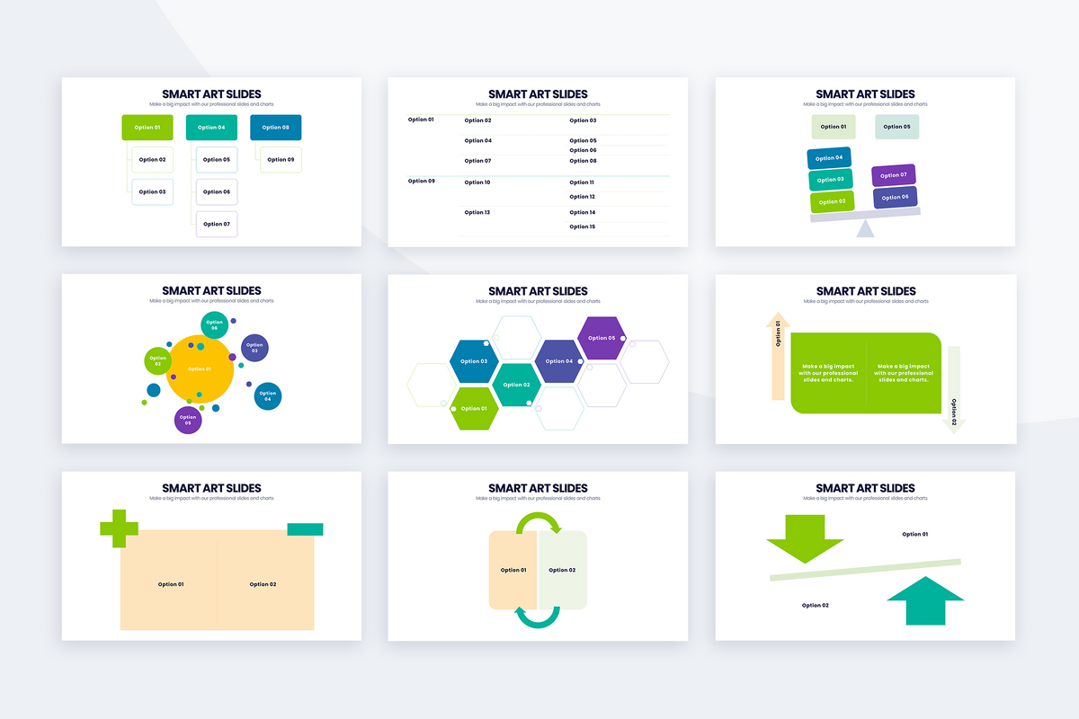 Smart Art Powerpoint Templates