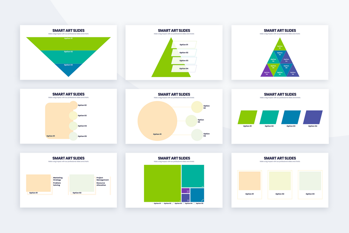 Smart Art Powerpoint Templates