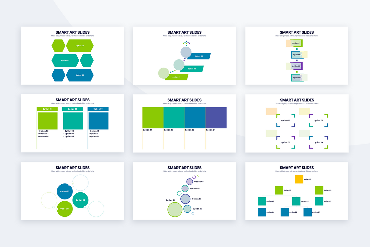 Smart Art Powerpoint Templates