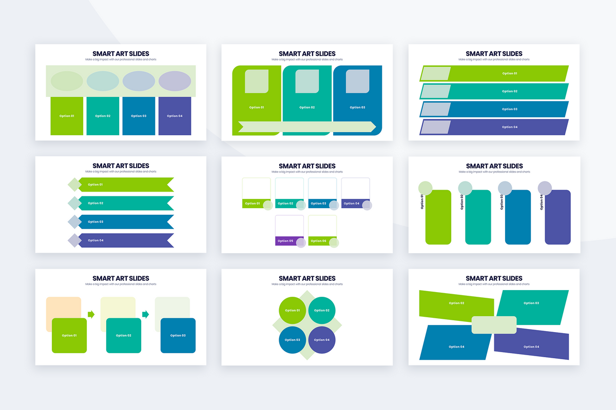 Smart Art Powerpoint Templates