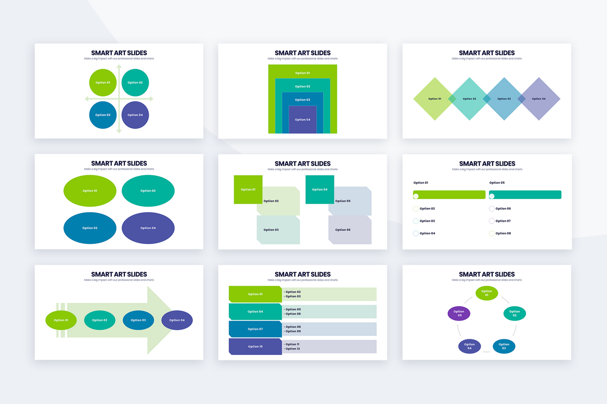 Smart Art Powerpoint Templates