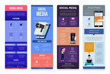Social Media Vertical Infographics Templates