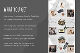 Stacey Instagram Puzzle Template for CANVA & Photoshop