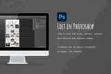 Stacey Instagram Puzzle Template for CANVA & Photoshop