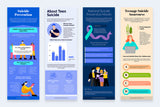 Suicide Awareness Vertical Infographic Templates