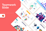 Teamwork Slides Powerpoint Infographic Template