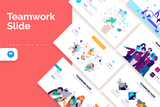 Teamwork Slides Keynote Infographic Template