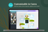 Teresa Instagram Puzzle Template for CANVA & Photoshop