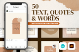 Text, Quotes & Words Post Templates for CANVA