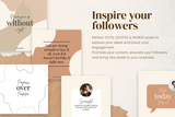 Text, Quotes & Words Post Templates for CANVA