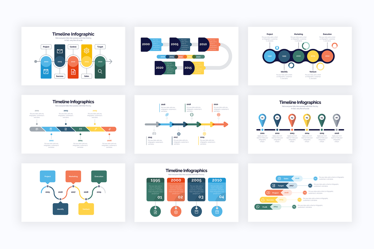 Timeline Illustrator Infographics