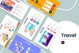 Travel Illustrator Infographic Template