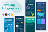 Traveling Vertical Infographics Templates