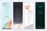 Wedding Program Vertical Infographics Templates