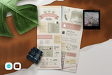Ellen Infographic Wedding Program Template for CANVA & ILLUSTRATOR