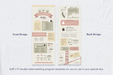 Ellen Infographic Wedding Program Template for CANVA & ILLUSTRATOR