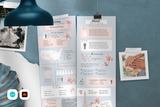 Valerie Infographic Wedding Program Template for CANVA & ILLUSTRATOR