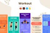 Workout Vertical Infographics Templates