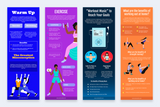 Workout Vertical Infographics Templates