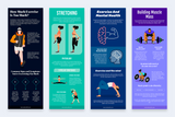 Workout Vertical Infographics Templates