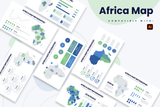 Africa Map Illustrator Infographic Template