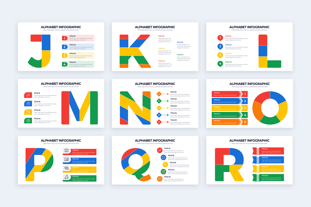 Alphabet Powerpoint Infographic Template