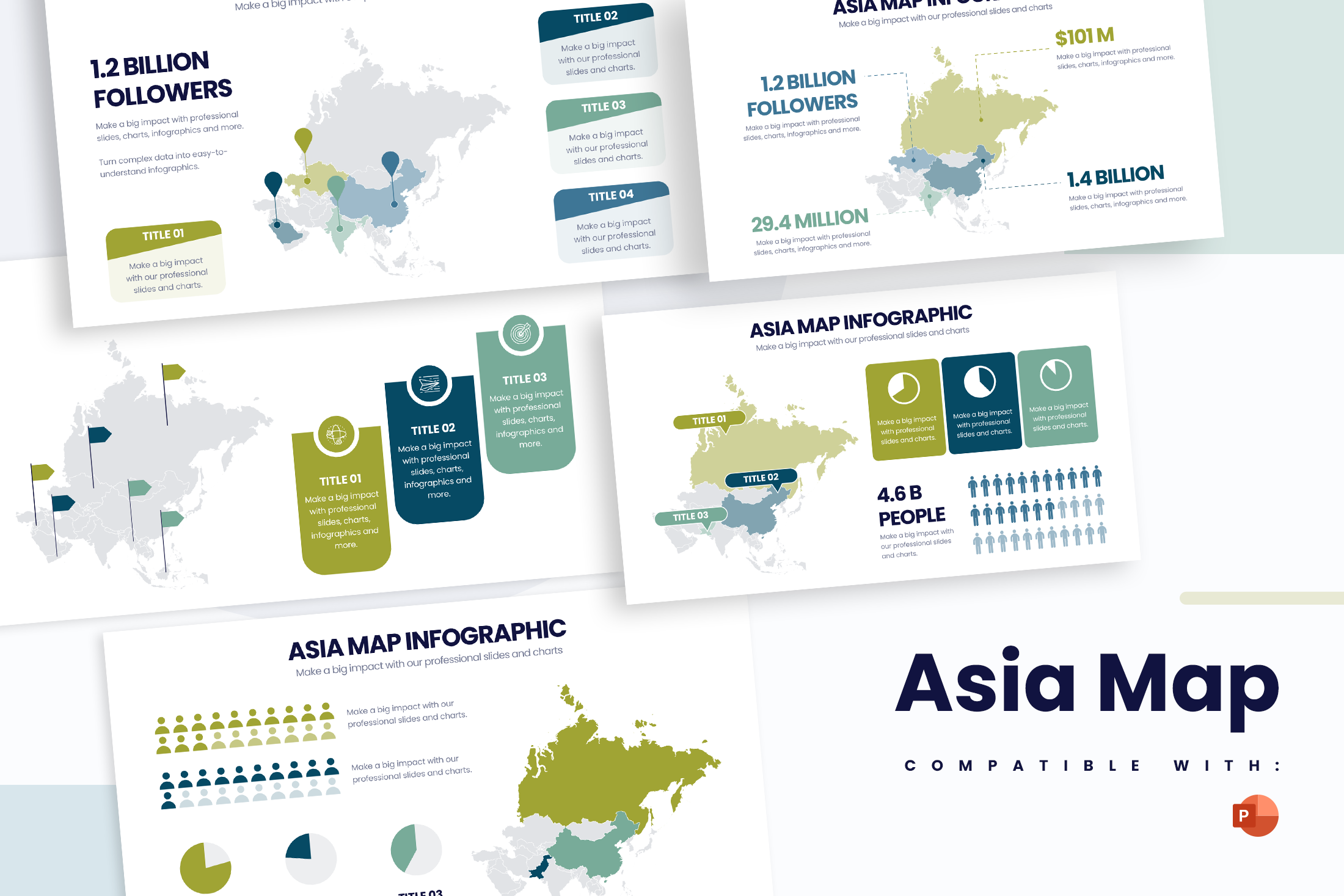 Asia Map Powerpoint Infographic Template – Slidewalla