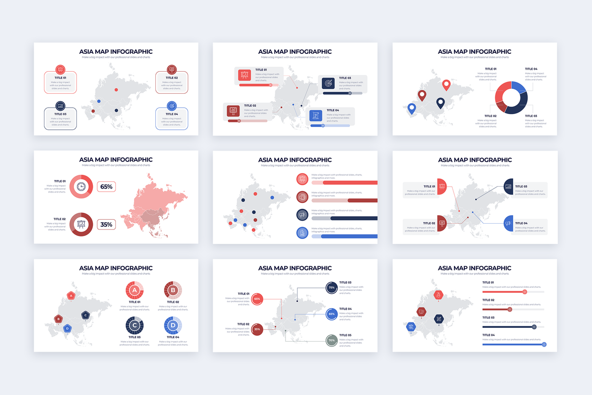 Asia Map Infographic Powerpoint Template