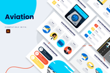 Aviation Illustrator Infographic Template