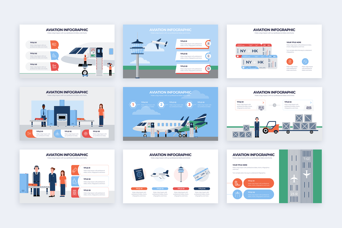 Aviation Powerpoint Infographic Template
