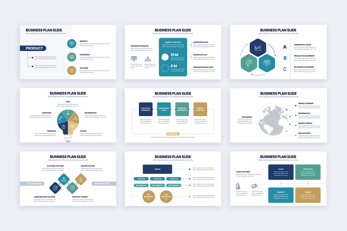 Business Plan Powerpoint Infographic Template
