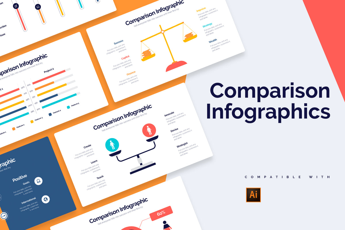 Comparison Illustrator Infographics