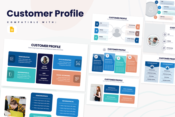 Customer Profile Google Slides Infographic Template