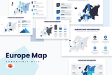Europe Map Powerpoint Infographic Template