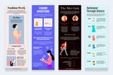 Fashion Vertical Infographics Templates
