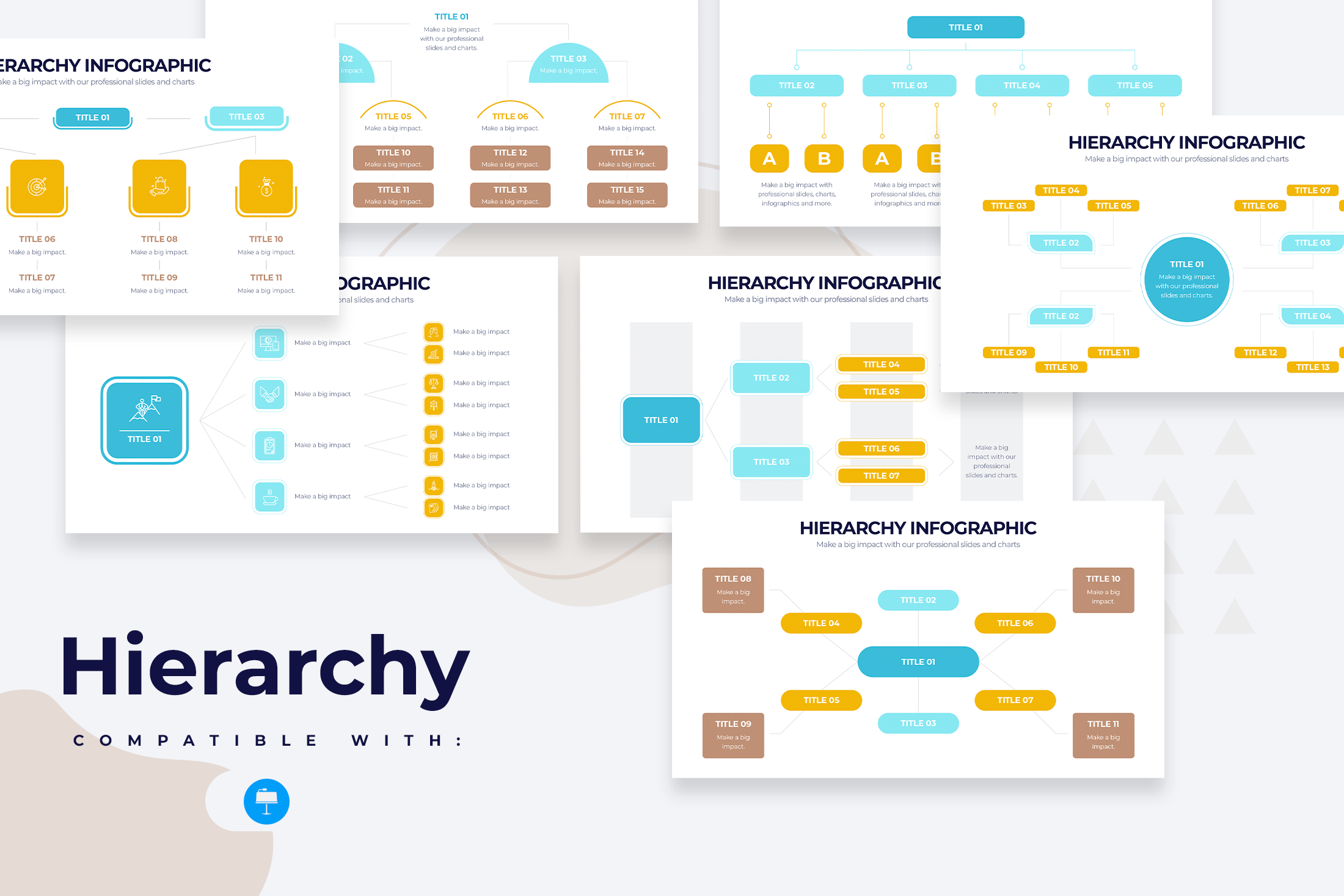 Hierarchy Keynote Infographic Template – Slidewalla