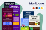 Marijuana Vertical Infographics Templates