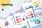 Meeting Illustrator Infographic Template