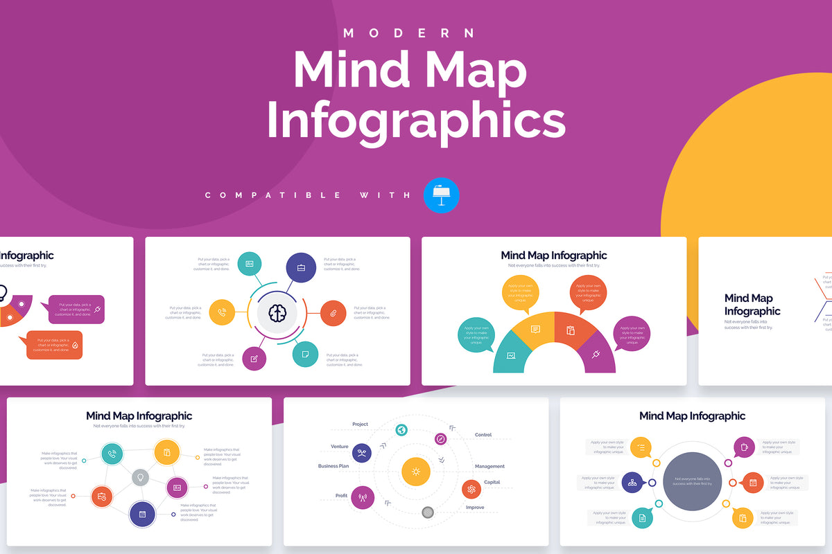 Mind Map Keynote Infographics