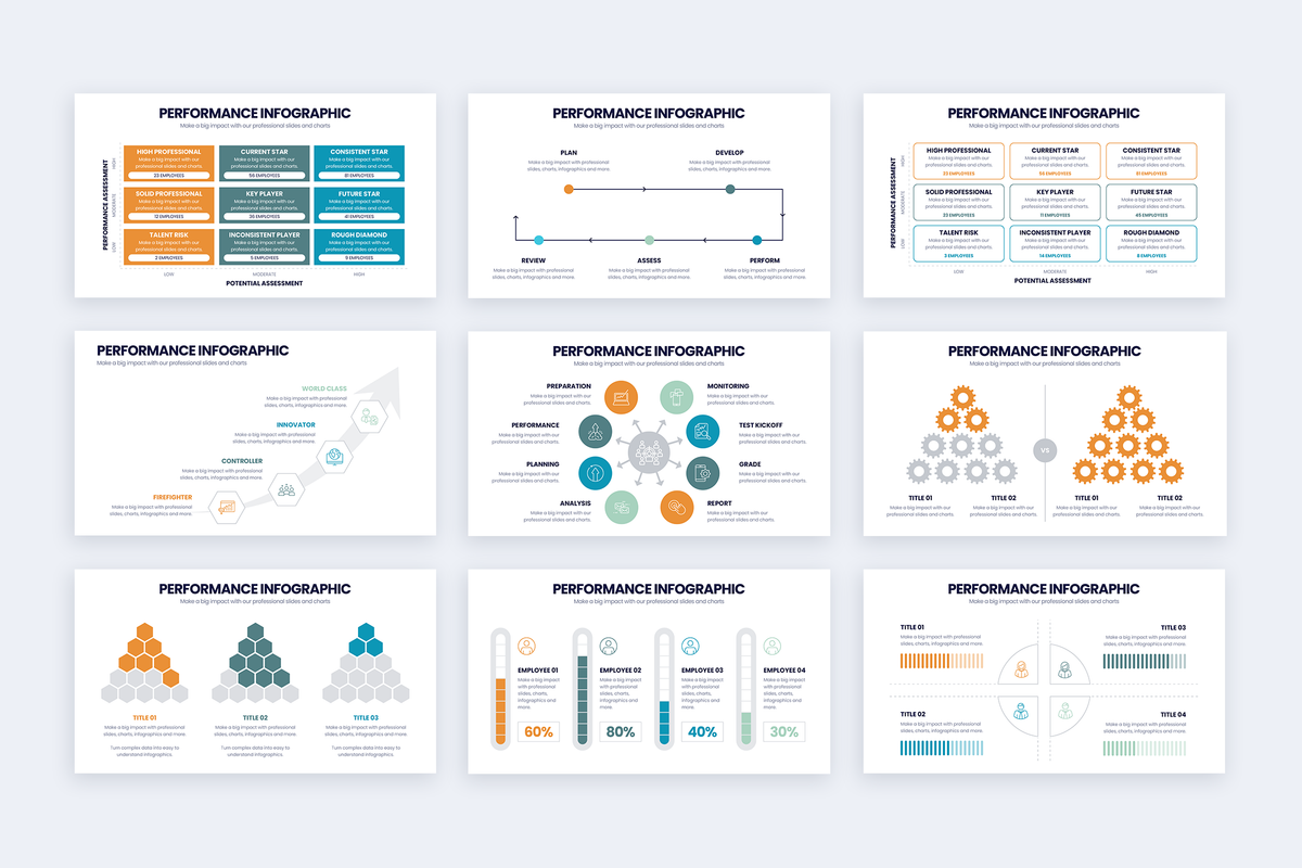 Performance Google Slides Infographic Template
