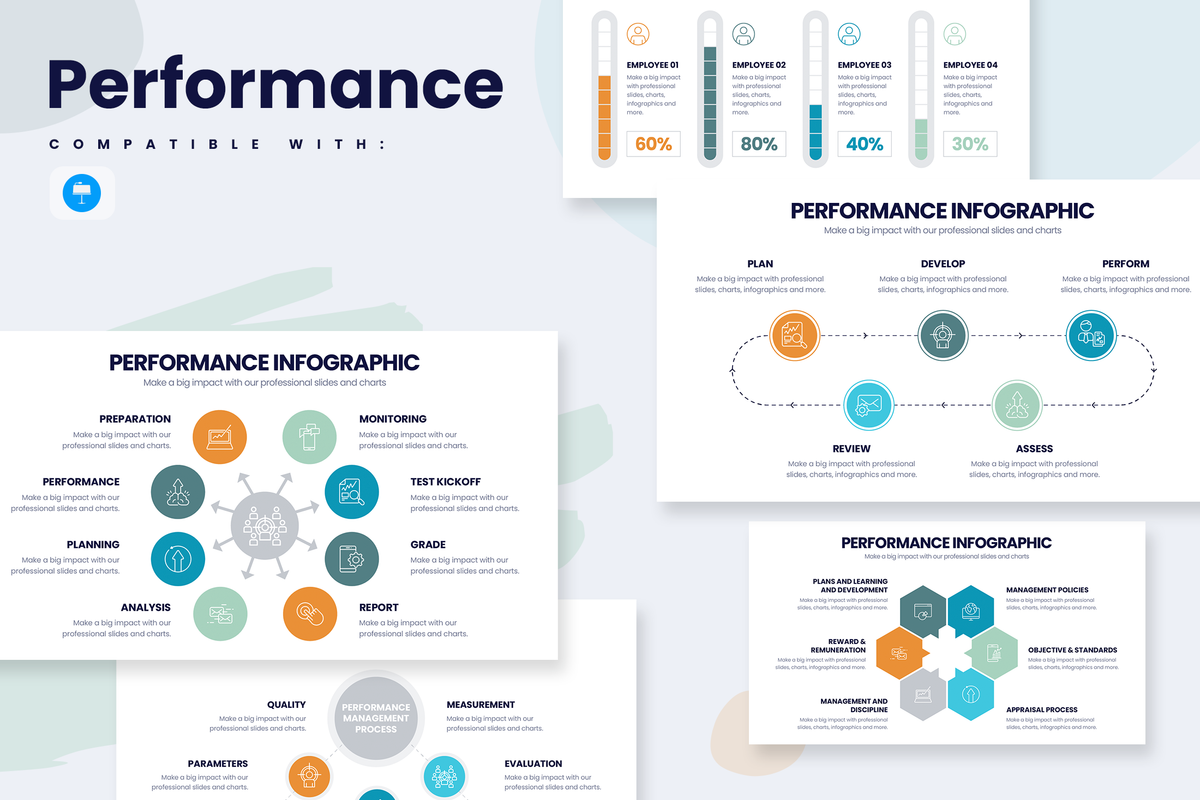 Performance Keynote Infographic Template